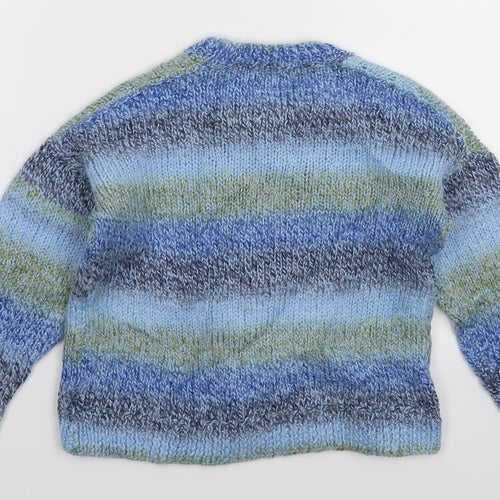 Preworn Girls Multicoloured  Knit Pullover Jumper Size S