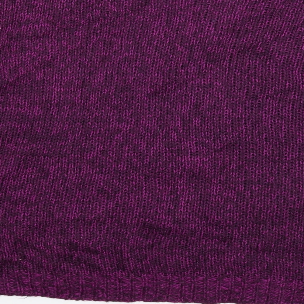 New Look Womens Purple  Knit Pullover Jumper Size 14