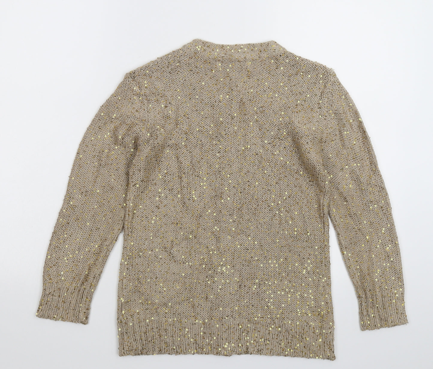 Laura Ashley Womens Grey  Knit Cardigan Jumper Size 10