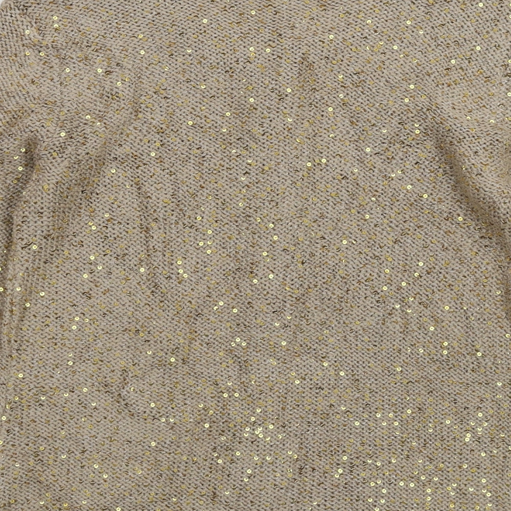 Laura Ashley Womens Grey  Knit Cardigan Jumper Size 10