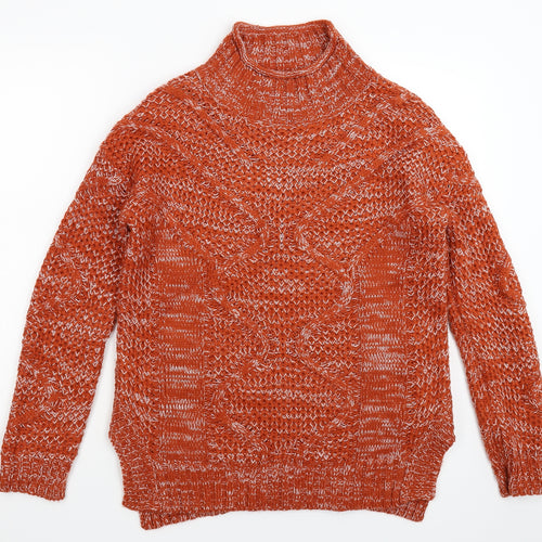 Papaya Womens Brown  Knit Pullover Jumper Size S