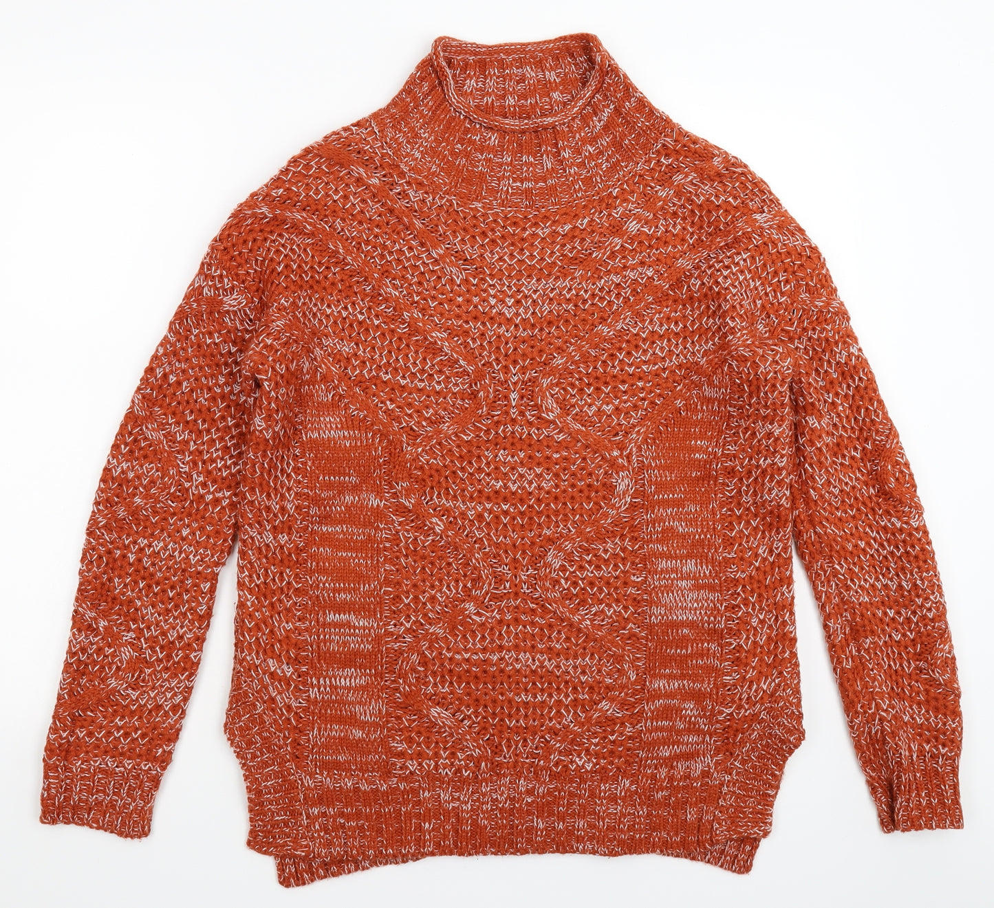 Papaya Womens Brown  Knit Pullover Jumper Size S