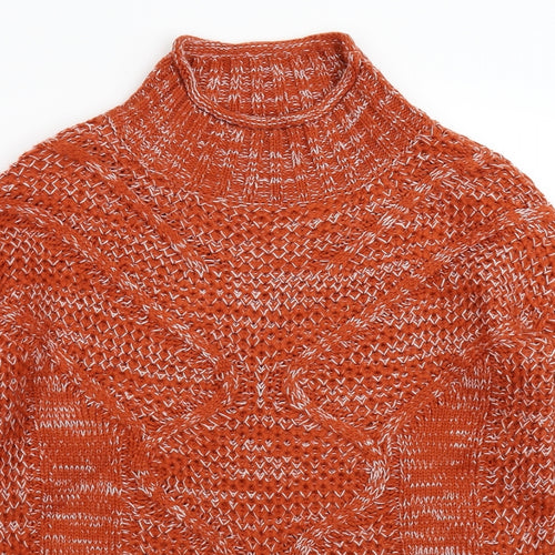 Papaya Womens Brown  Knit Pullover Jumper Size S