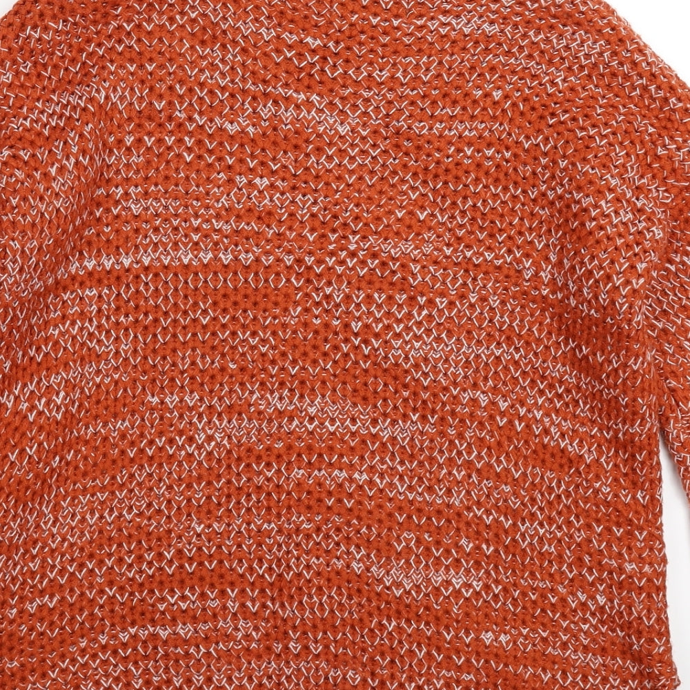 Papaya Womens Brown  Knit Pullover Jumper Size S