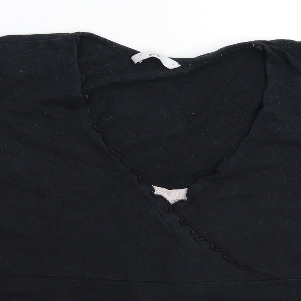 E-vie Womens Blue   Basic T-Shirt Size 16