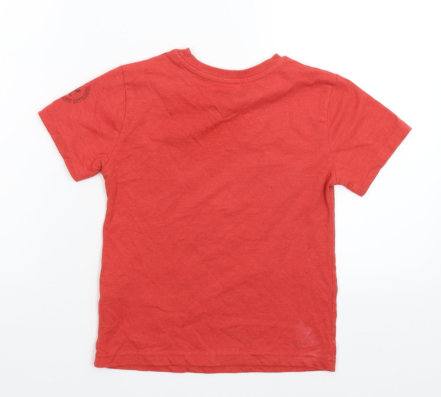 Disney Boys Red   Basic T-Shirt Size 6 Years  - Mickey Mouse