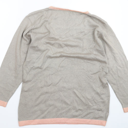Preworn Womens Grey  Knit Pullover Jumper Size XL