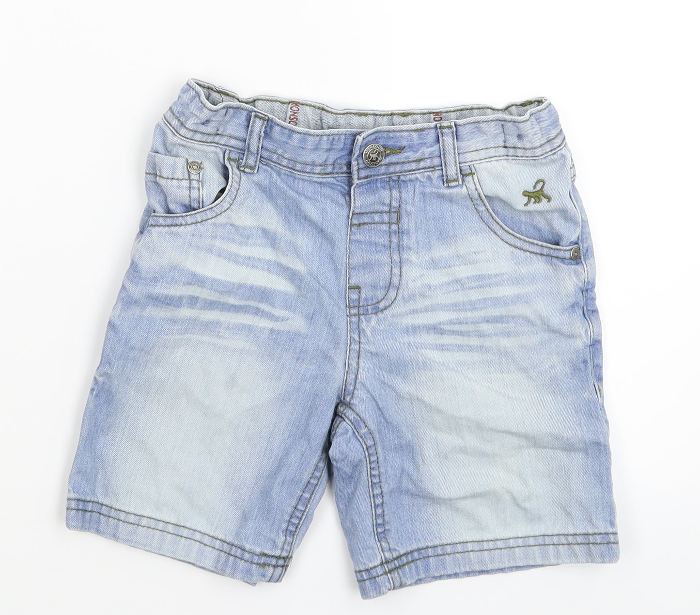 Monsoon Boys Blue  Denim Bermuda Shorts Size 5 Years