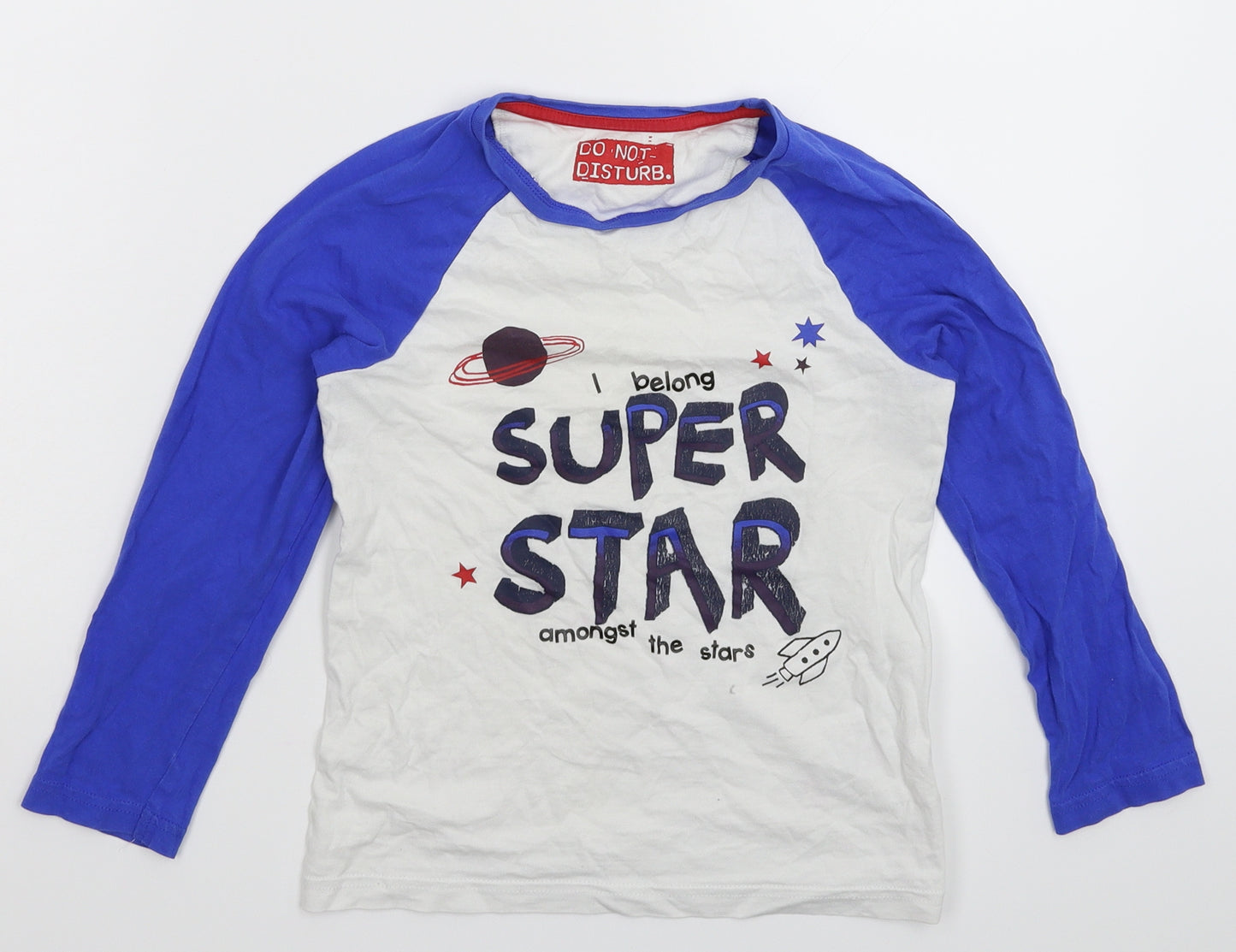 Marks and Spencer Boys Multicoloured   Basic T-Shirt Size 6-7 Years