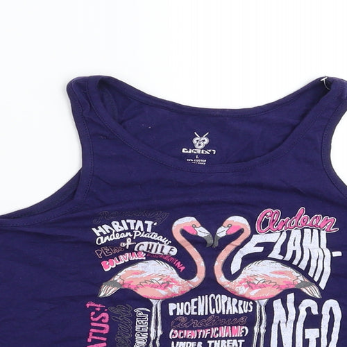 Preworn Girls Blue   Basic T-Shirt Size L