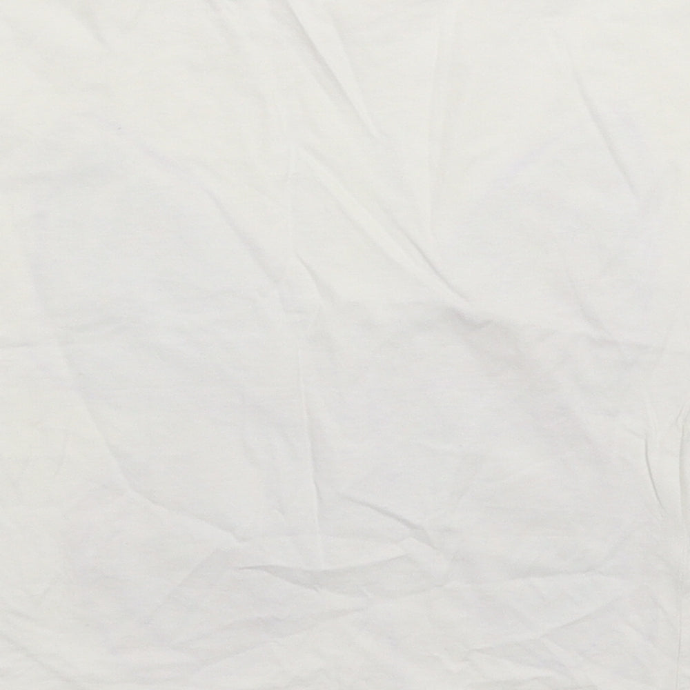 George Girls White   Basic T-Shirt Size 6-7 Years