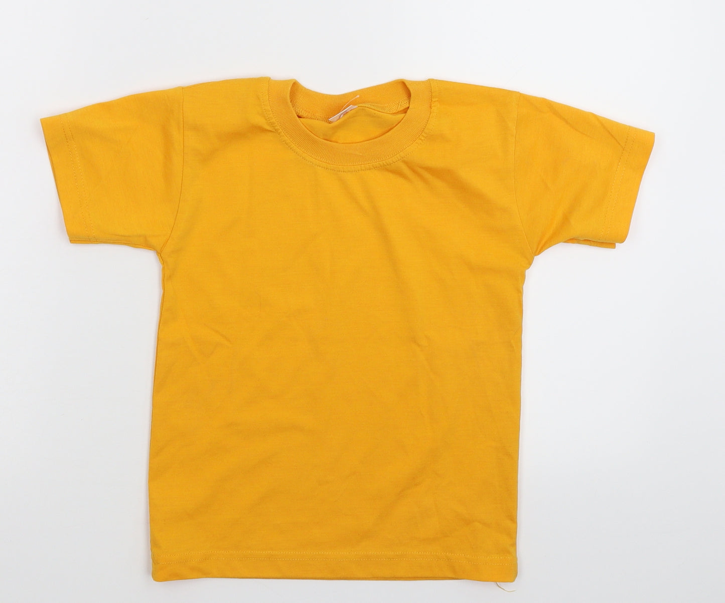 Zaan Girls Yellow   Basic T-Shirt Size M