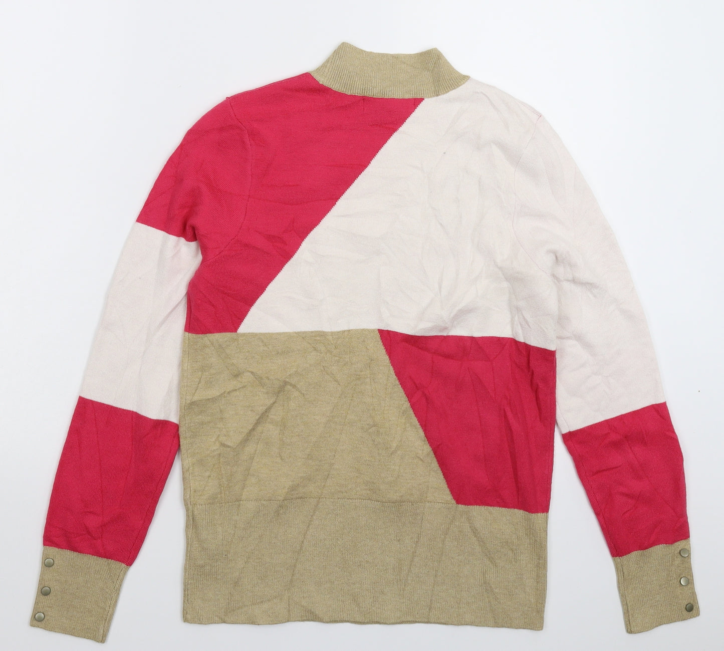 Marks and Spencer Womens Multicoloured  Knit Pullover Jumper Size 12