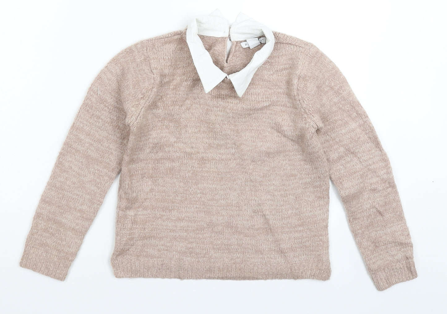 Primark Girls Beige  Knit Pullover Jumper Size 10-11 Years
