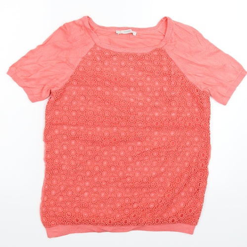 George Womens Pink  Knit Pullover Jumper Size 12