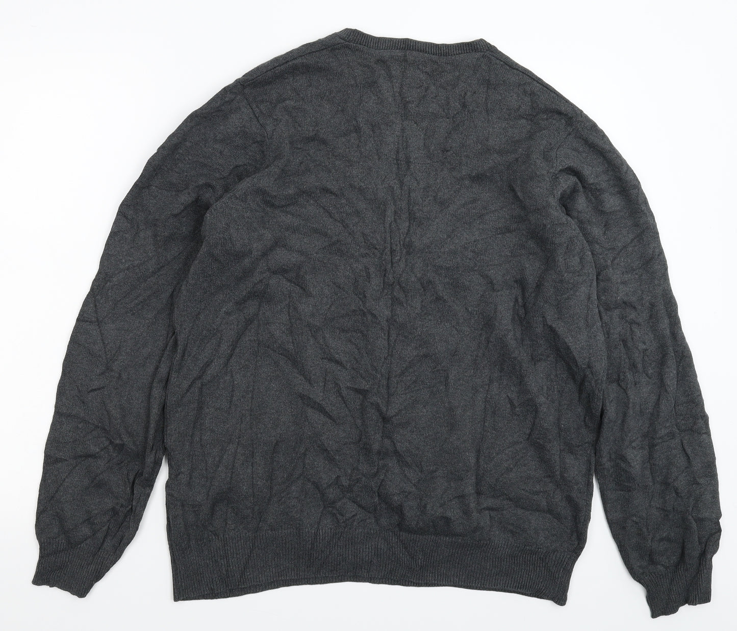 Marks and Spencer Mens Grey  Knit Pullover Jumper Size L