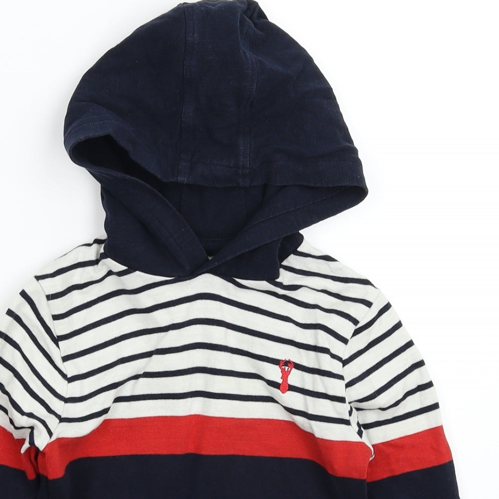 NEXT Boys Multicoloured Striped  Pullover Hoodie Size 5 Years