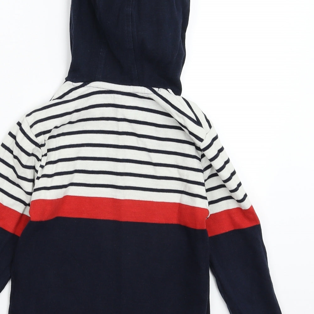 NEXT Boys Multicoloured Striped  Pullover Hoodie Size 5 Years