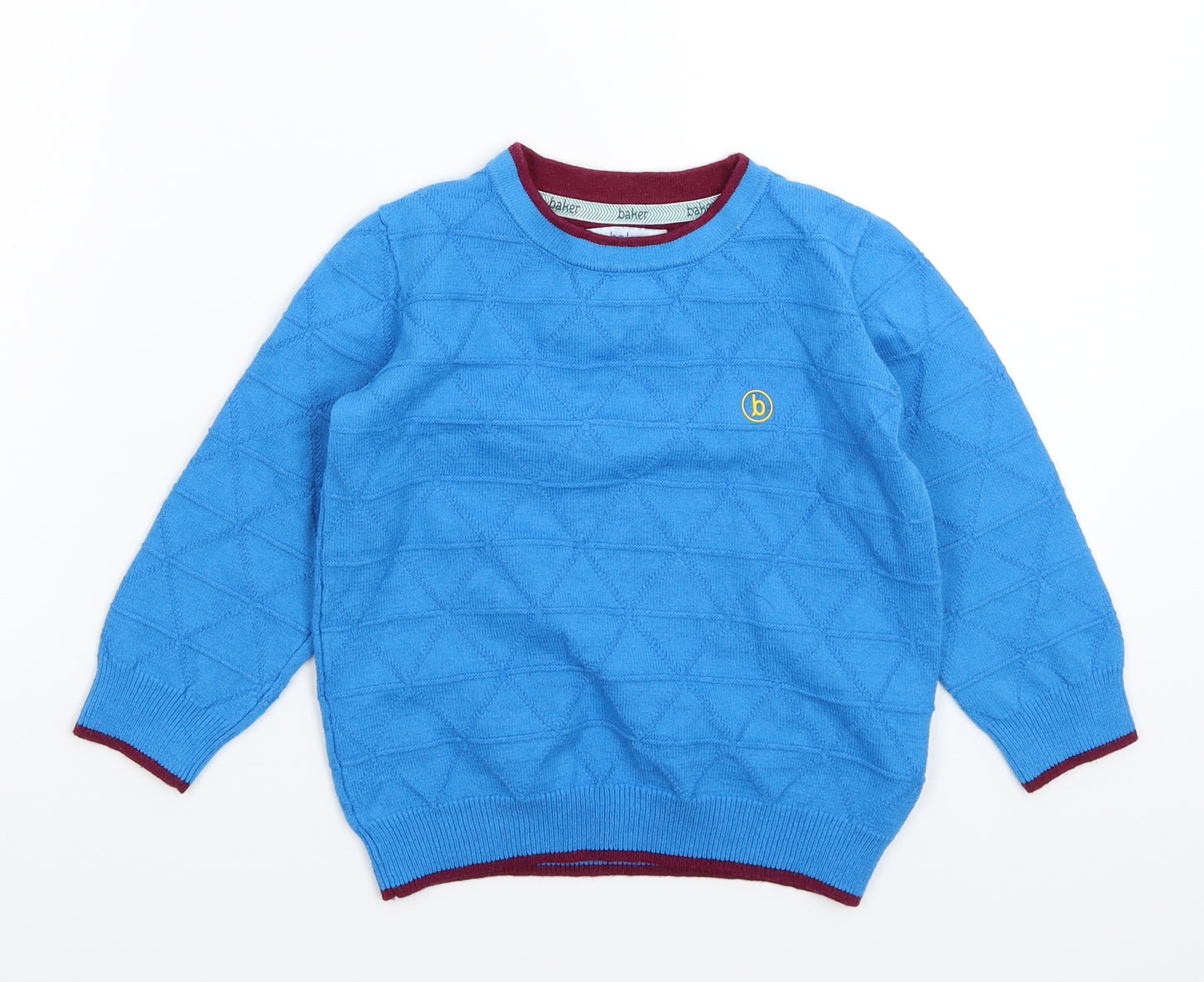 Ted Baker Boys Blue  Knit Pullover Jumper Size 3-4 Years