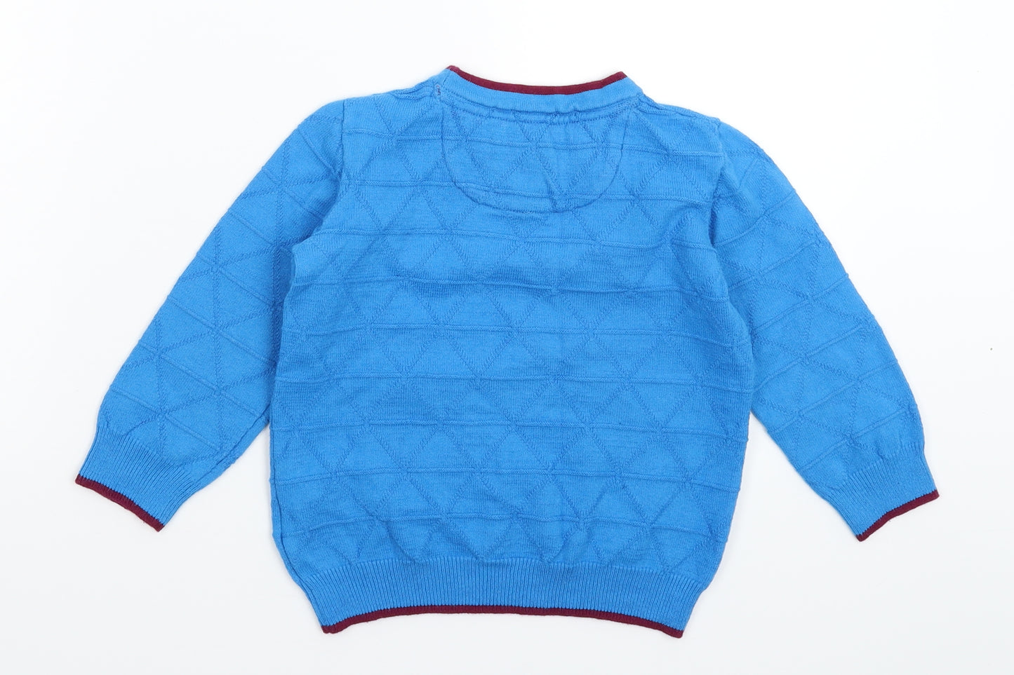 Ted Baker Boys Blue  Knit Pullover Jumper Size 3-4 Years