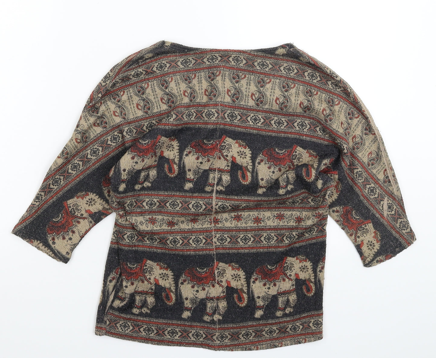 Preworn Womens Grey  Knit Pullover Jumper Size M