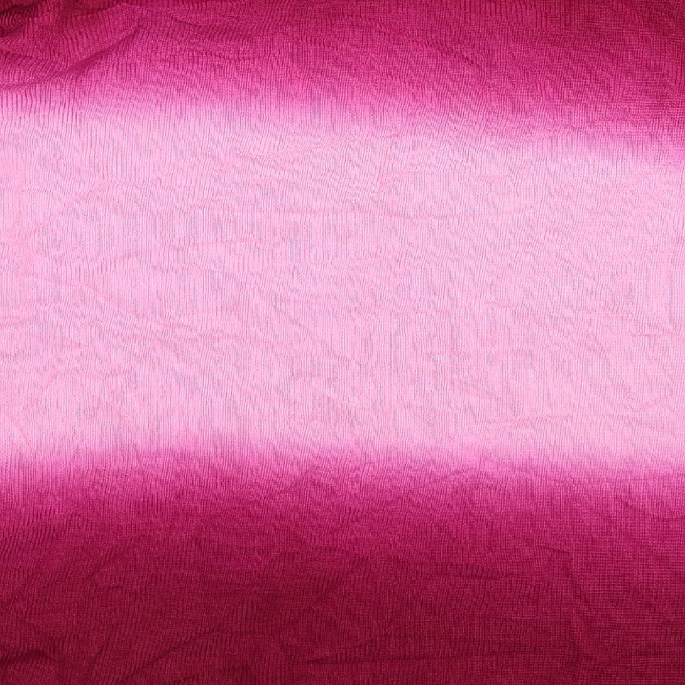 Ak Collection Womens Pink Floral Knit Pullover Jumper Size L