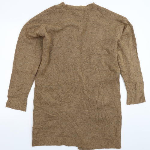 FOREVER 21 Womens Beige  Knit Cardigan Jumper Size M