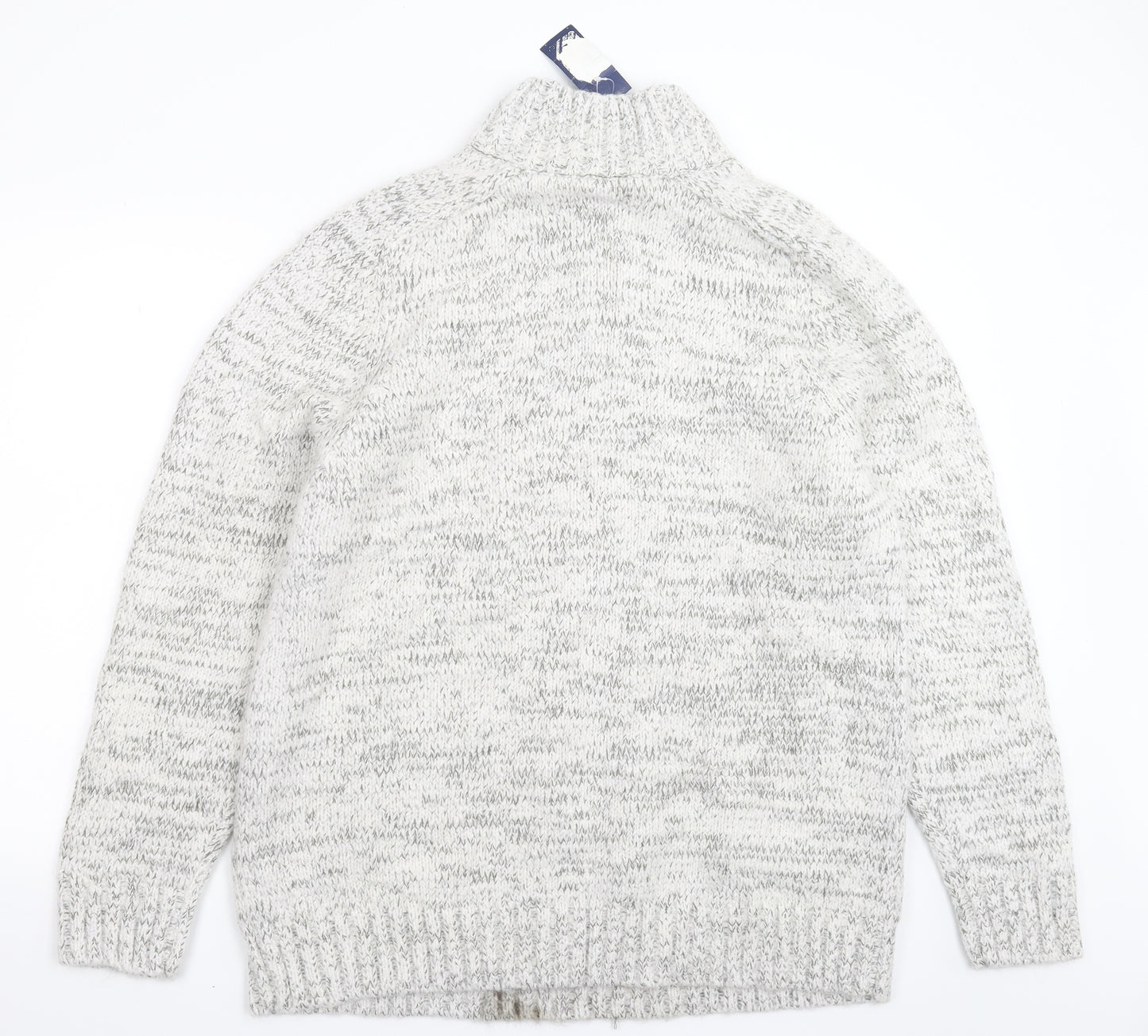 TU Mens Grey  Knit Cardigan Jumper Size XL