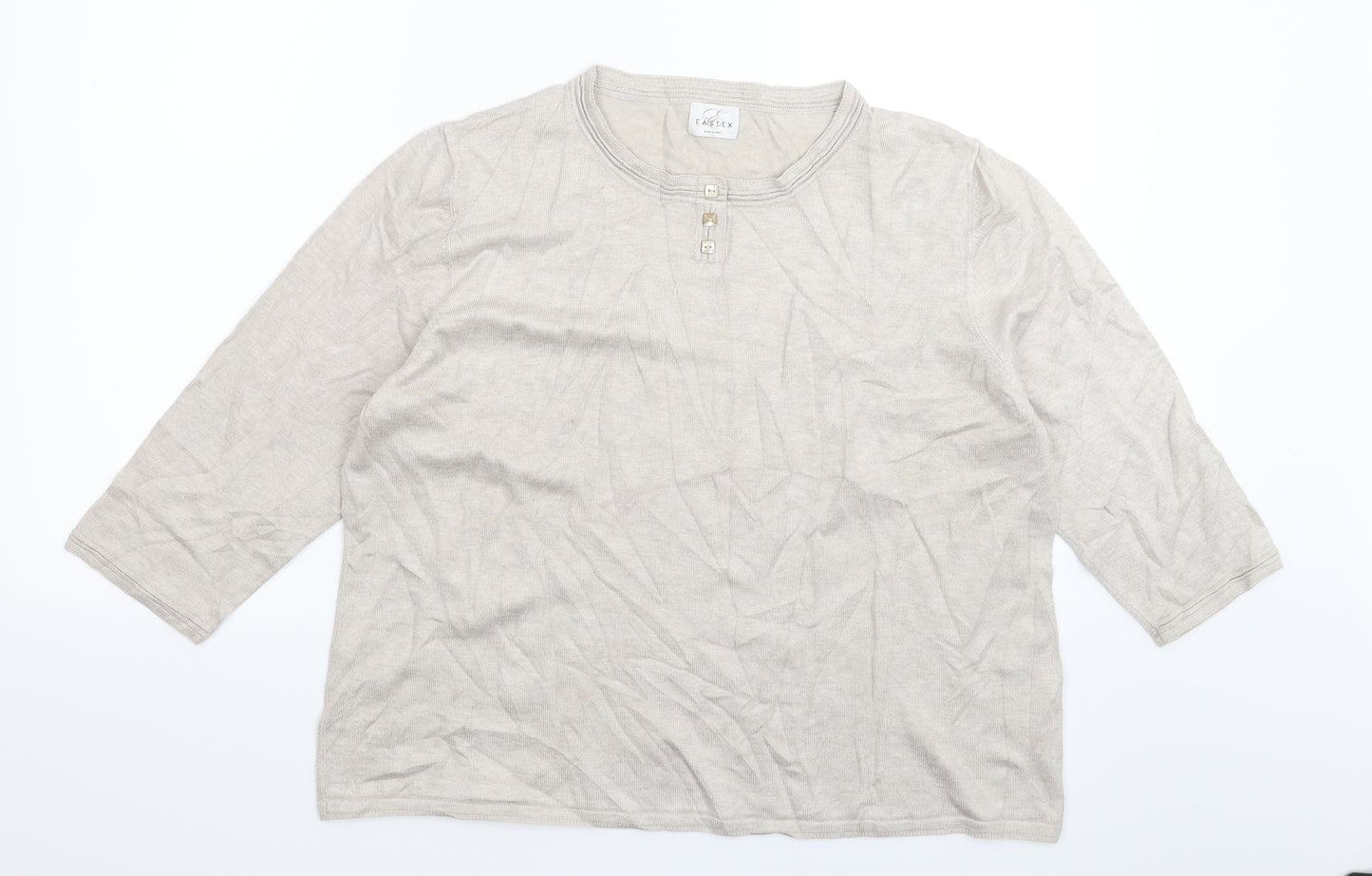 Eastex Womens Grey  Knit Pullover Jumper Size 22