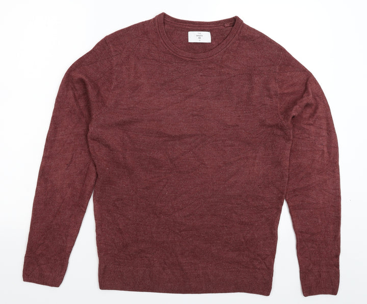 C&A Mens Brown  Knit Pullover Jumper Size M
