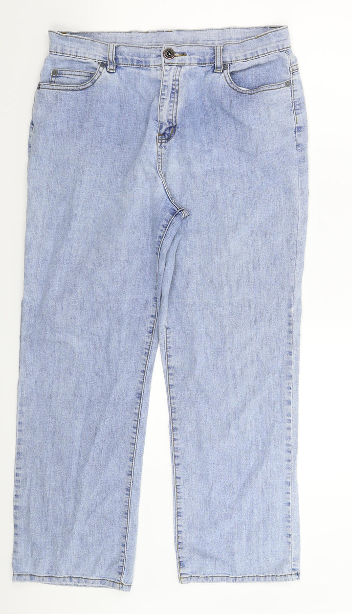 Universal Womens Blue  Denim Bootcut Jeans Size 32 in L26 in