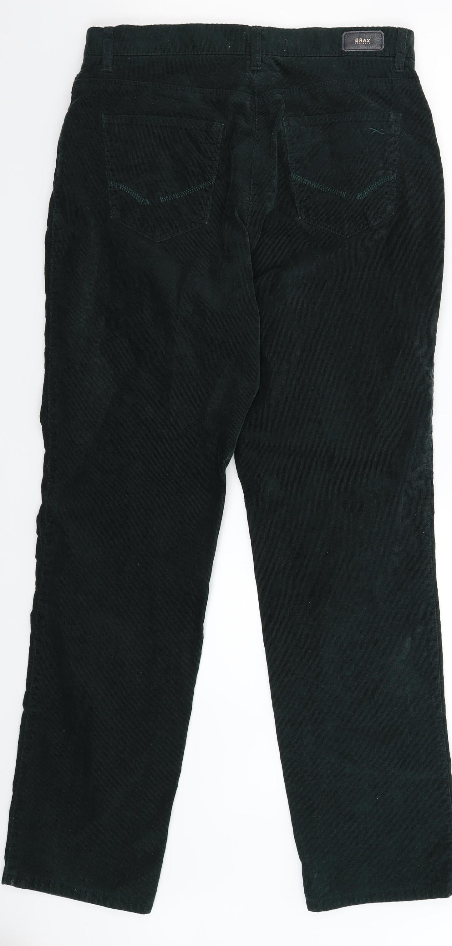 BRAX Womens Green  Corduroy Trousers  Size 32 in L29 in