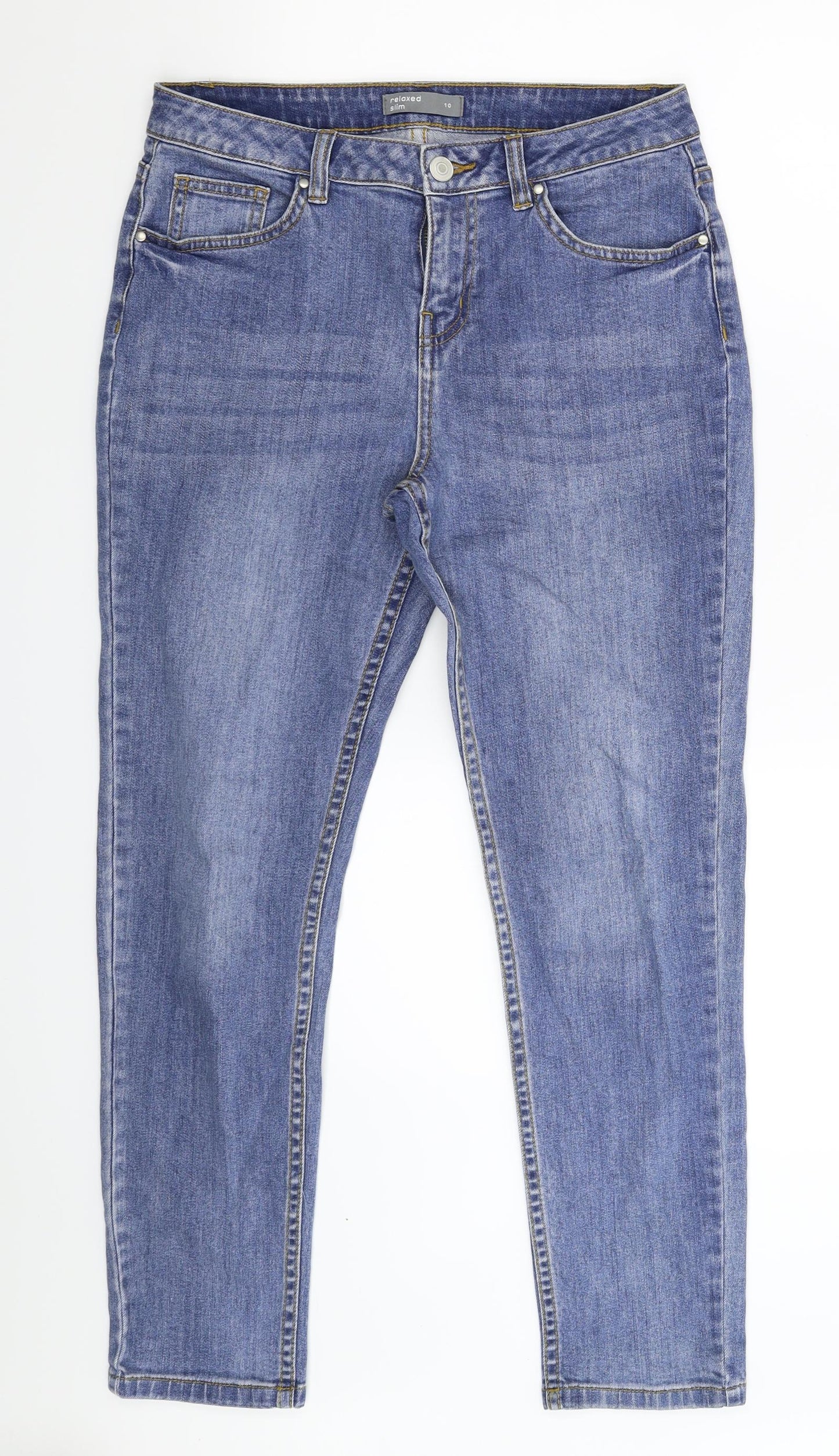 Nutmeg Womens Blue  Denim Skinny Jeans Size 10 L28 in