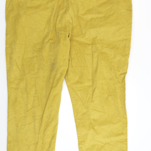 Samuel Windsor Mens Yellow  Corduroy Trousers  Size 46 L28 in