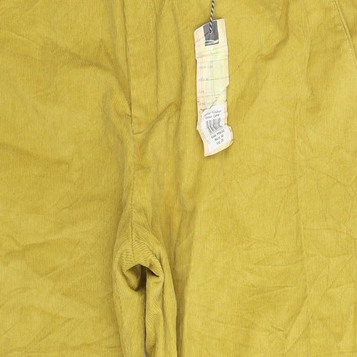 Samuel Windsor Mens Yellow  Corduroy Trousers  Size 46 L28 in