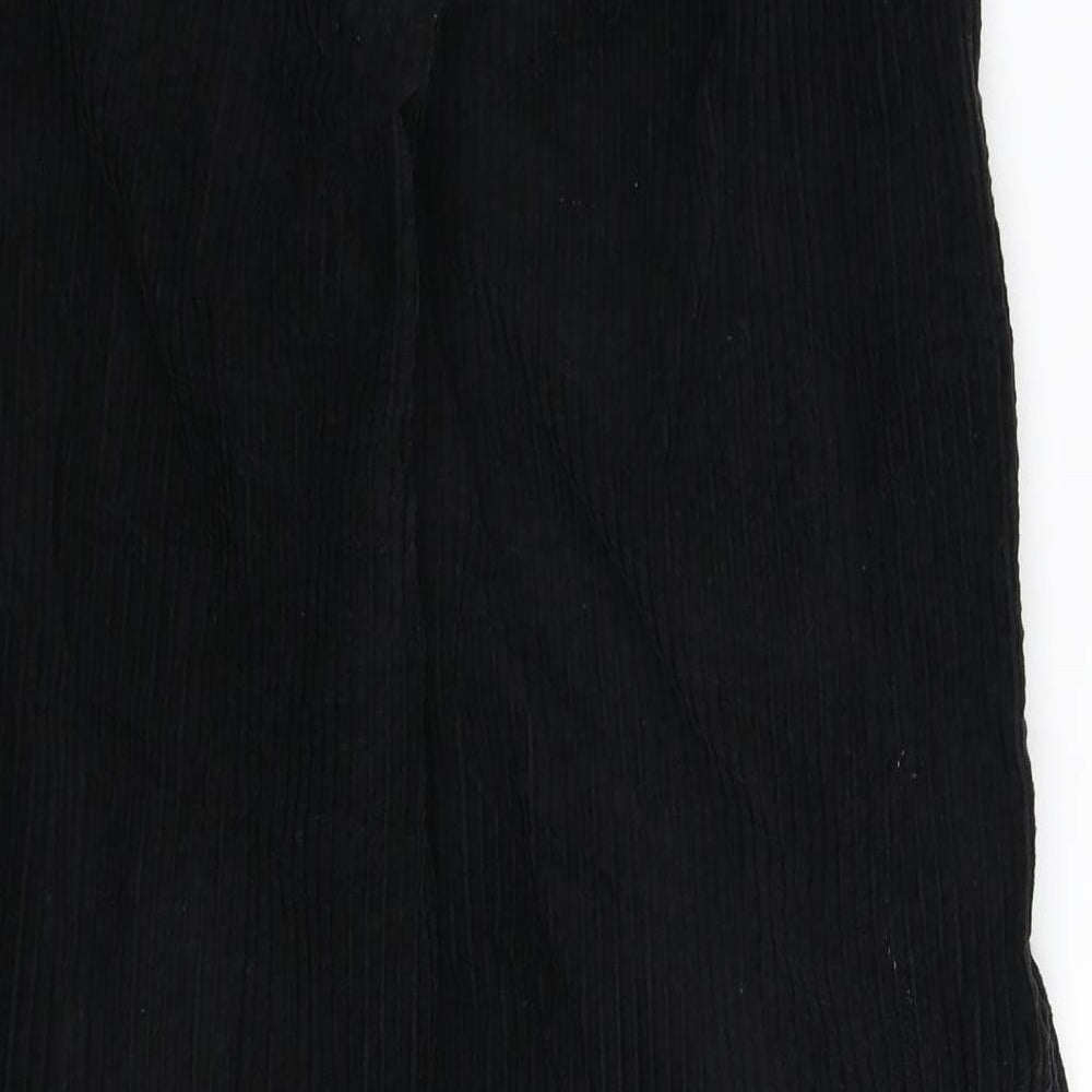Weekday Womens Black  Corduroy Trousers  Size 26 in L29 in