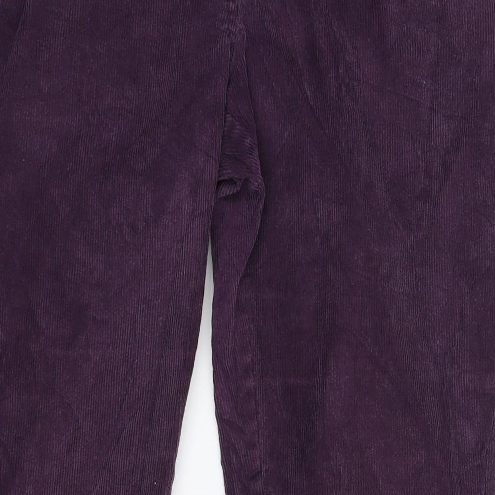 Boden Womens Purple  Corduroy Trousers  Size 12 L30 in