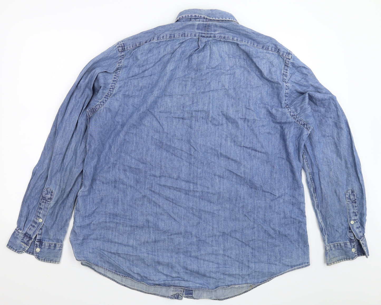 Polo Ralph Lauren Mens Blue  Denim  Button-Up Size 2XL