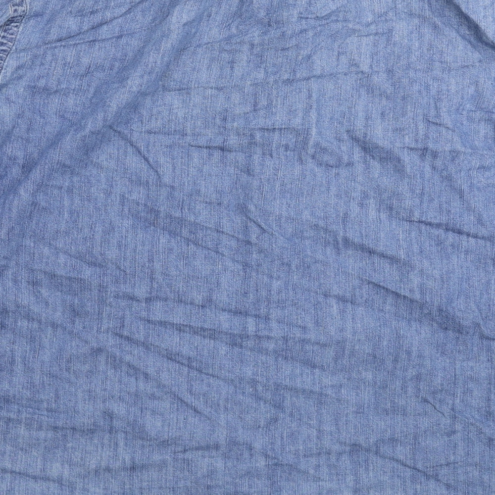 Polo Ralph Lauren Mens Blue  Denim  Button-Up Size 2XL