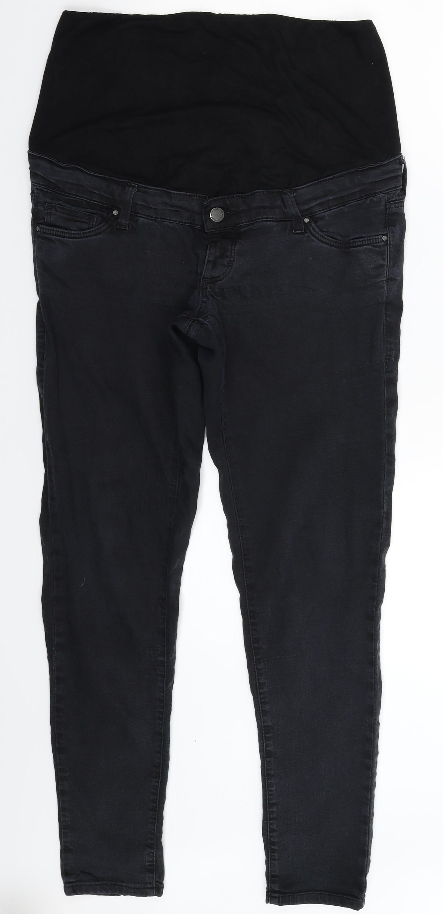 Topshop Womens Black  Denim Jegging Jeans Size 12 L28 in