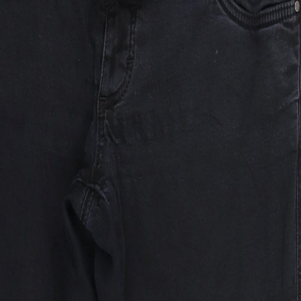 Topshop Womens Black  Denim Jegging Jeans Size 12 L28 in