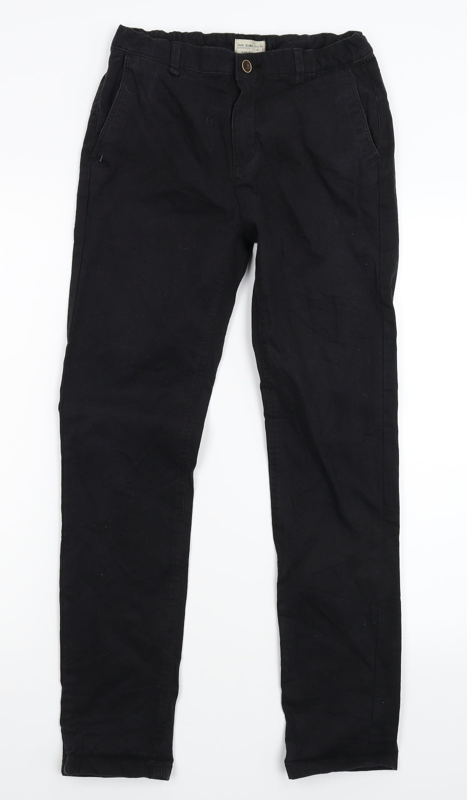 Zara Boys Black   Chino Trousers Size 11-12 Years