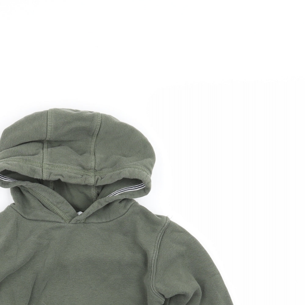 TU Boys Green  Jersey Pullover Hoodie Size 5 Years