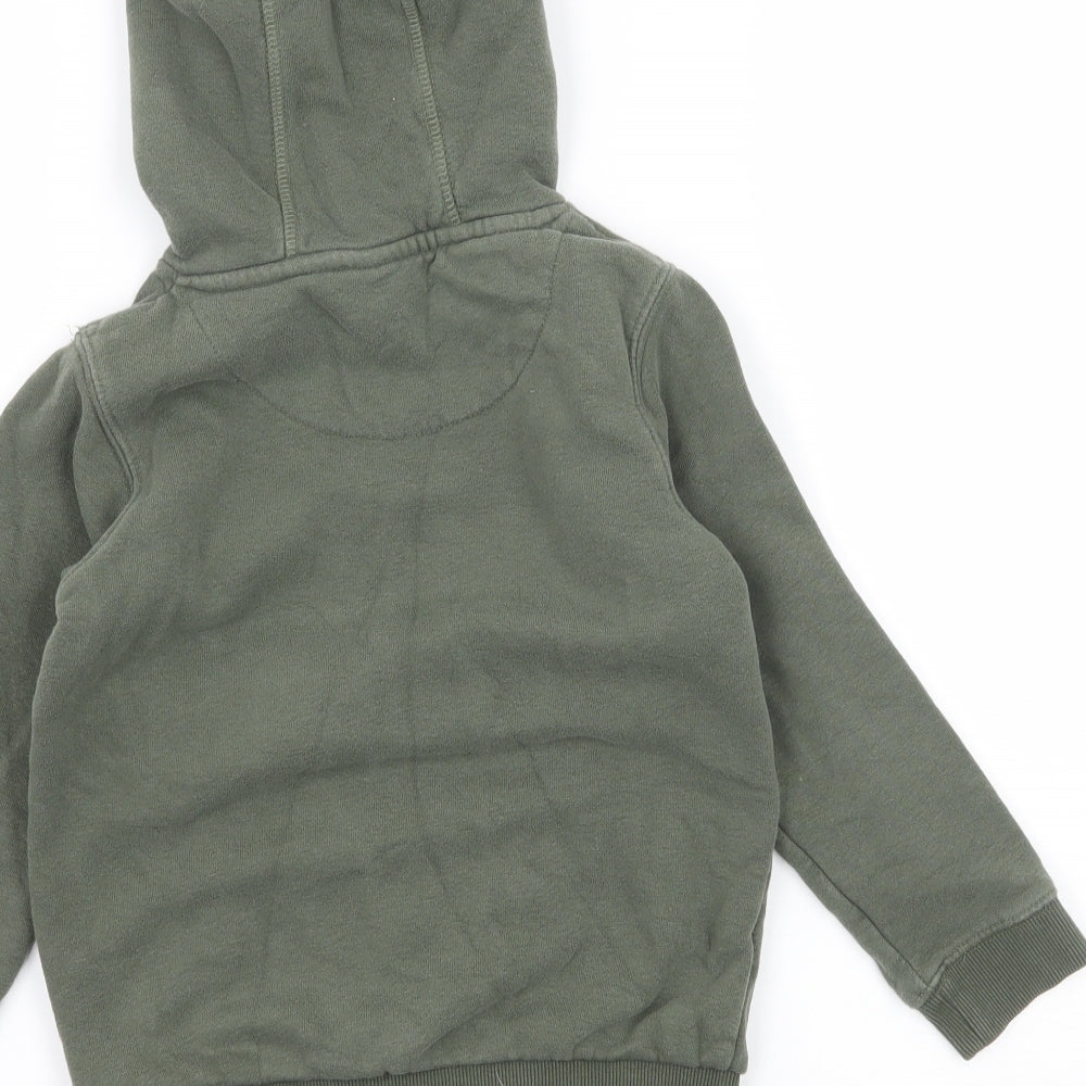 TU Boys Green  Jersey Pullover Hoodie Size 5 Years