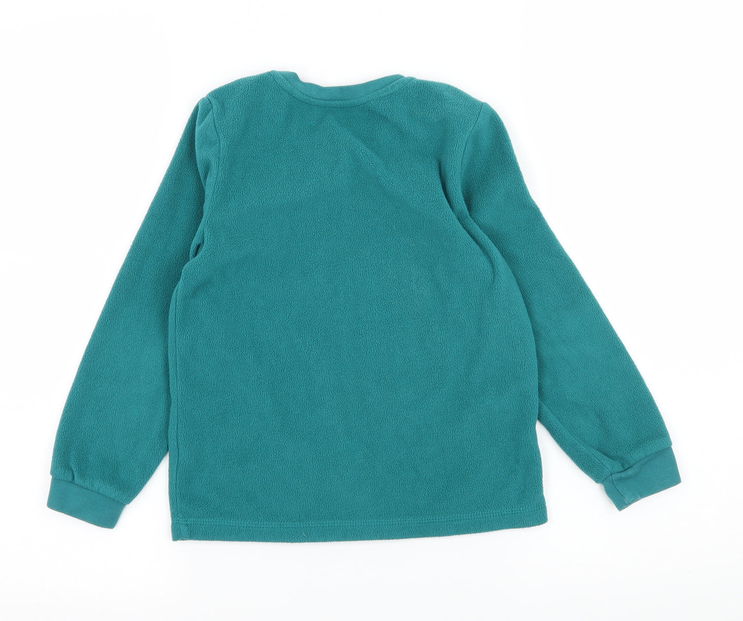 George Boys Blue Geometric Fleece  Pyjama Top Size 6-7 Years  - Dinosaur