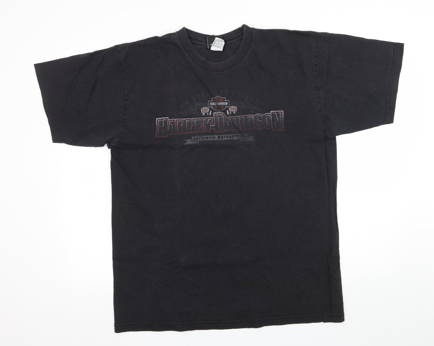 Harley-Davidson Mens Black  Jersey  T-Shirt Size XL  - Harley Davidson