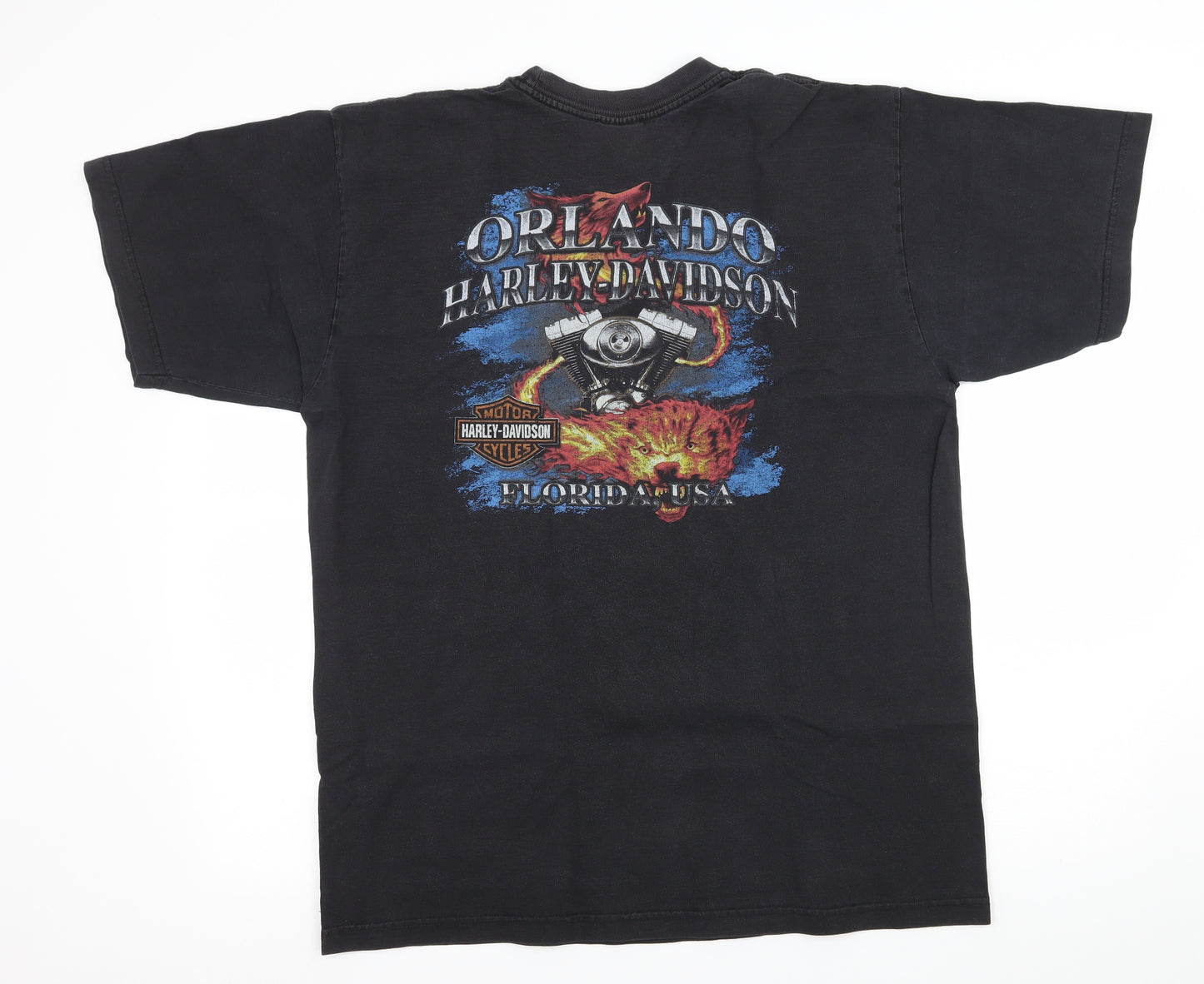 Harley-Davidson Mens Black  Jersey  T-Shirt Size XL  - Harley Davidson