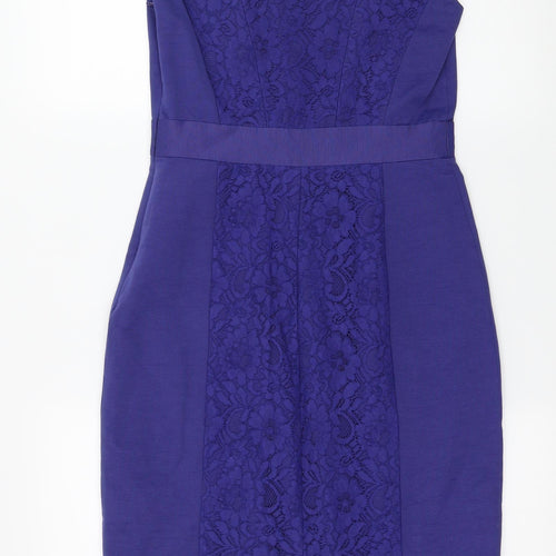 Monsoon Womens Blue   Pencil Dress  Size 8