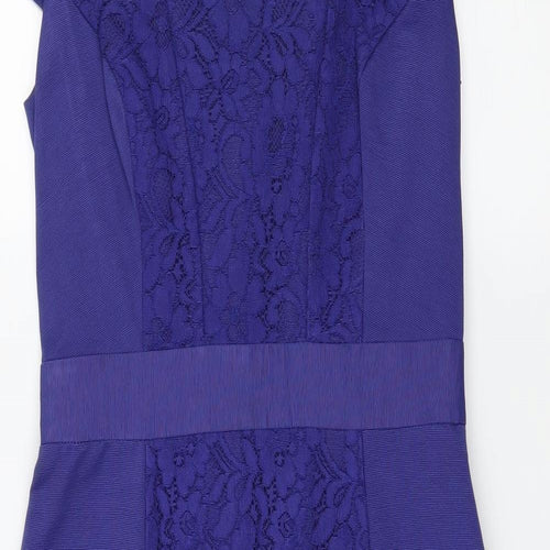 Monsoon Womens Blue   Pencil Dress  Size 8