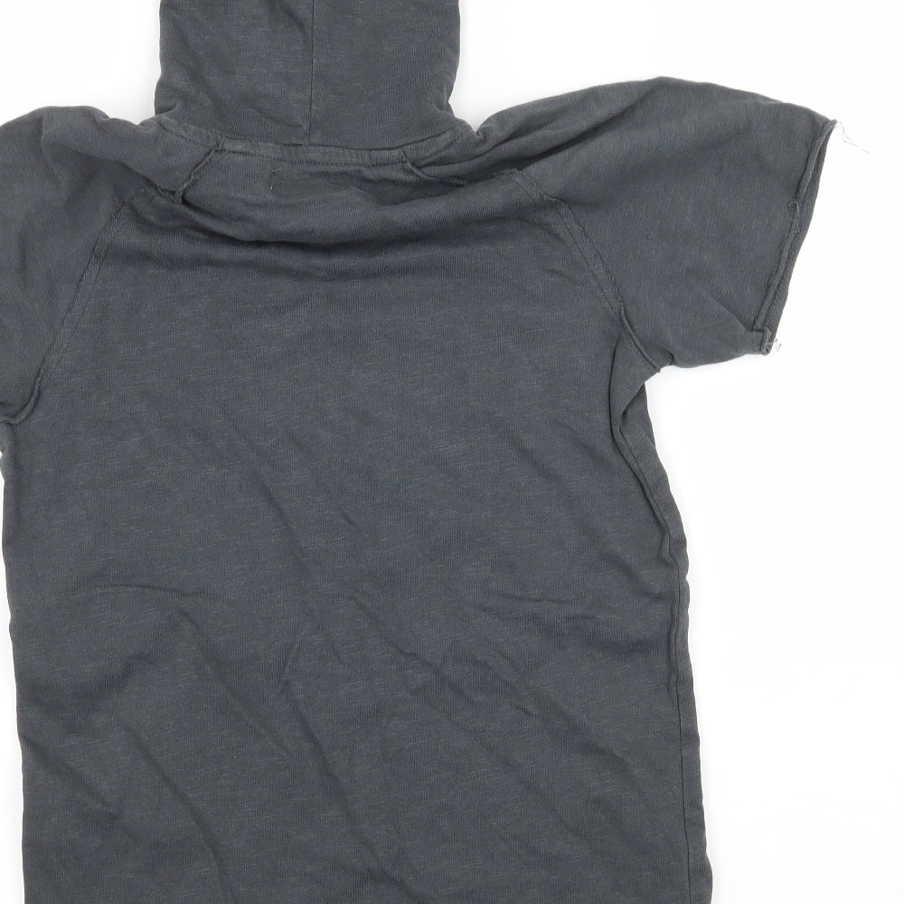 NEXT Boys Grey  Jersey Pullover Hoodie Size 11 Years
